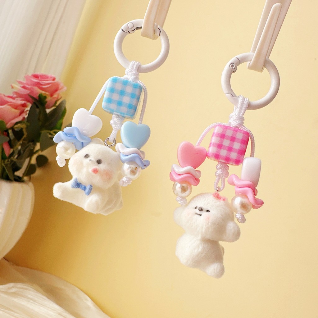 Gantungan Tas Anjing Lucu Berbulu