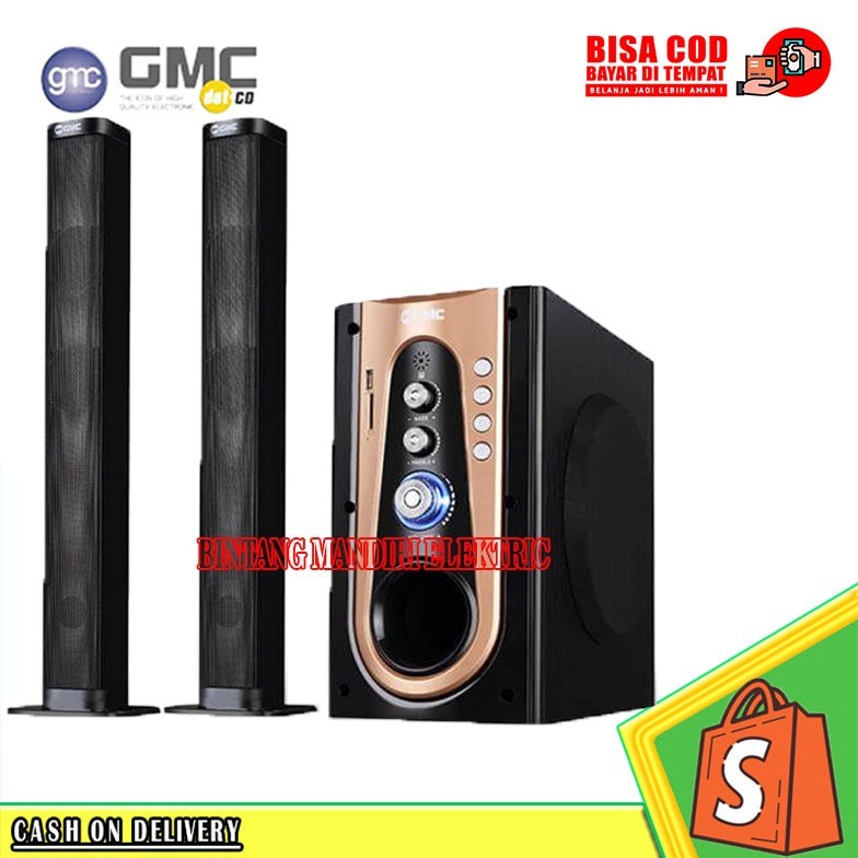 Speaker Aktif GMC 886P 2in1 Multimedia Bluetooth Subwoofer Bass