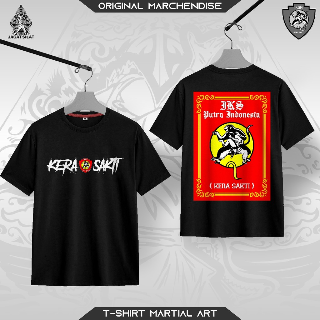 Kaos IKSPI KERA SAKTI Terbaru IKSPI LOGO T-shirt Kera Sakti Silat IPSI Katun Combat 30s Plastisol Di