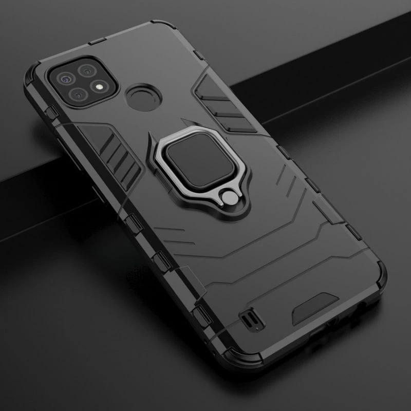 CASE REALME C11 2021 / C20 / C21 / C21Y RUGGED ARMOR ROBOT STANDING IRING CASE
