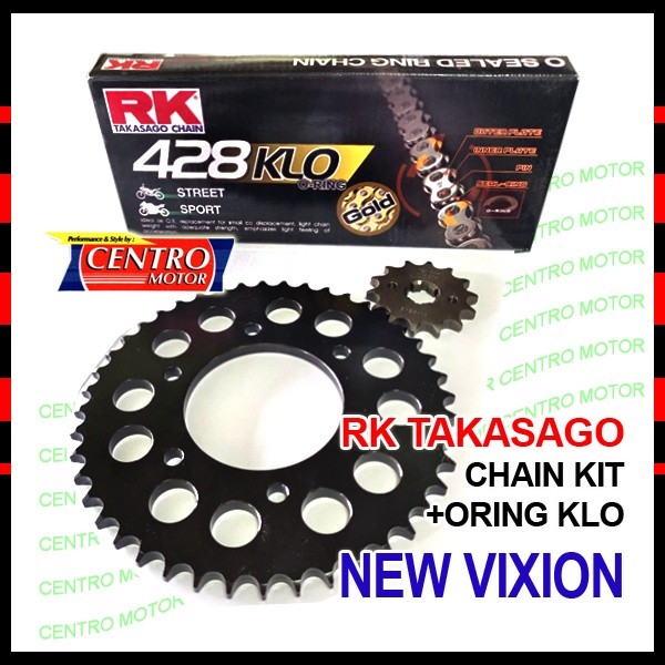 GEAR SET NEW VIXION RK TAKASAGO+Rantai ORING RK TAKASAGO/TK RACING.Di Pilih Saat Order