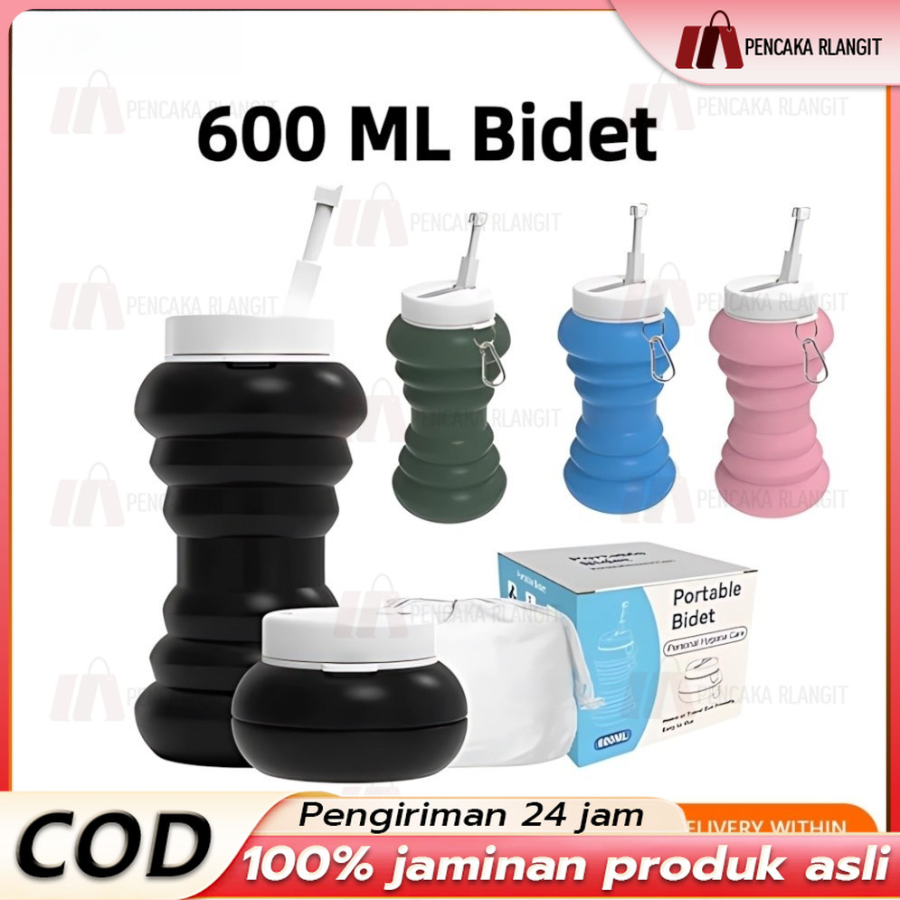New Portable Bidet Spray 600ml  Bidet Portable Travel Bidet Sprayer Personal Cleaner Travel-Collapsi