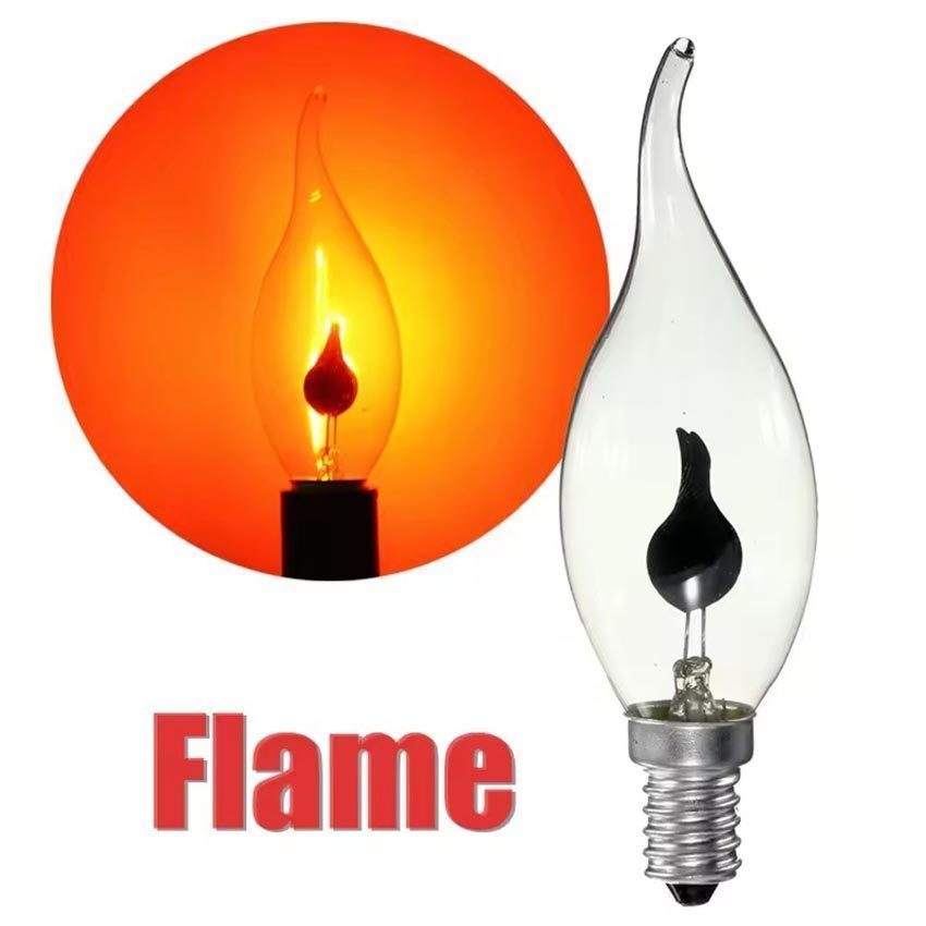 DOM RACK Bohlam Lampu LED Api Candle Flicker Flame Fire 3 Watt Lilin Candle Light E27 E14 Orange Lam