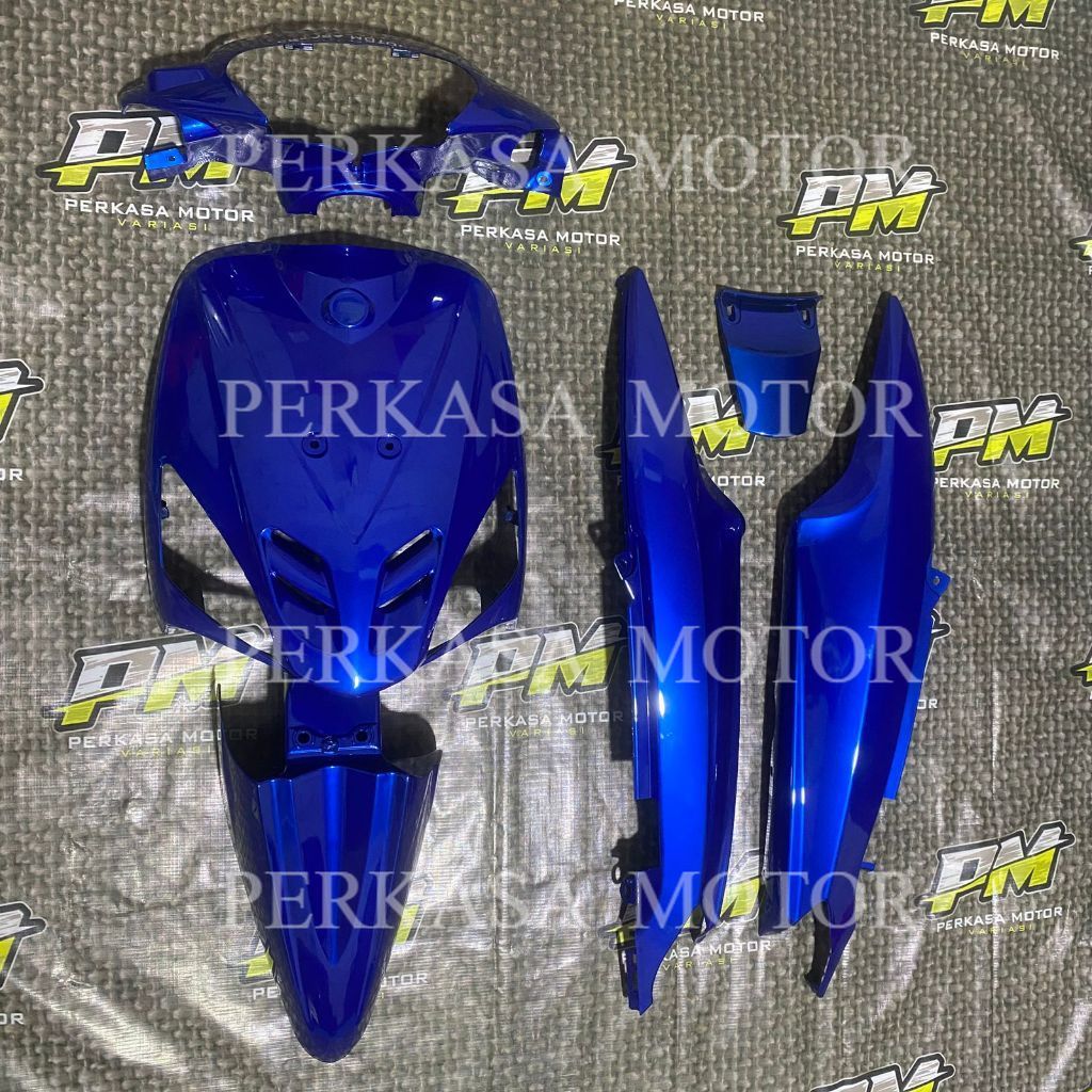Full Set Body Mio Sporty Warna Biru– Body Set Mio Sporty Lengkap Biru Glossy