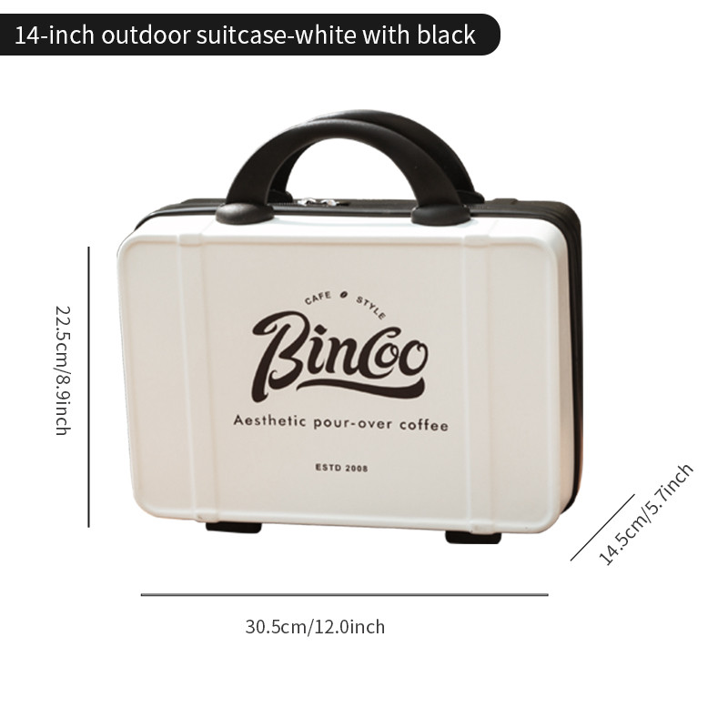 BINCOO Moka Pot Coffee Sets Suitcase Coffee Bean Grinder Drip Kettle Coffee Pot Outdoor CampingTrave