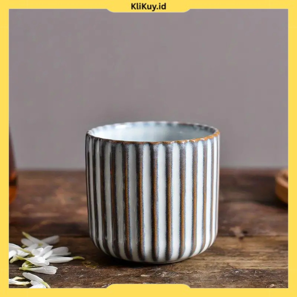 Gelas Keramik Vintage Japanese Style GS145 – Cangkir Kopi Teh Keramik