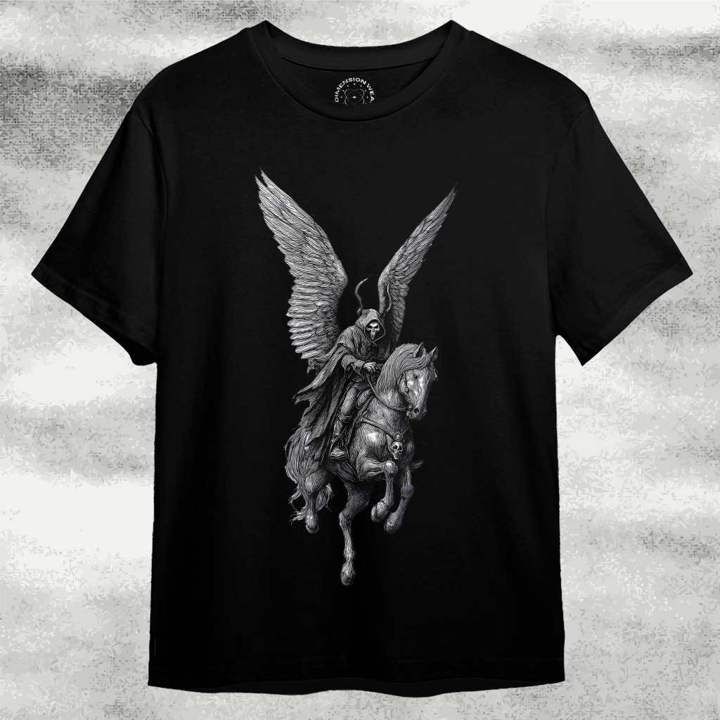 3DimensionWear - Kaos Distro Premium Original 3D Dark Angel of Death - DM1131