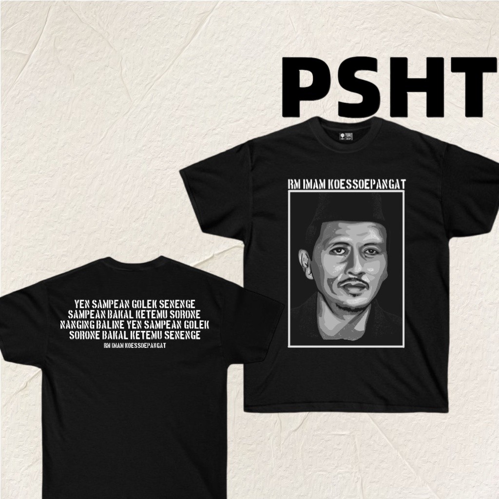 COD  t-shirt psht mas imam koessoepangat kaos psht kaos terate kaos sh terate Unisex style