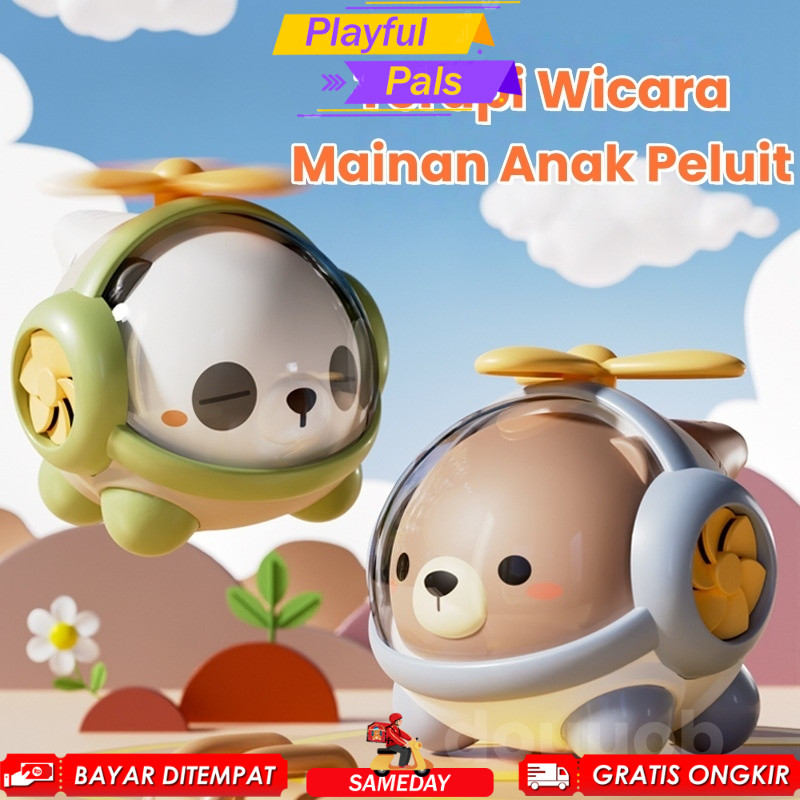 Mainan Helikopter Peluit Anak-Anak Terapi Berbicara Anak / Peluit Terapi Wicara Anak