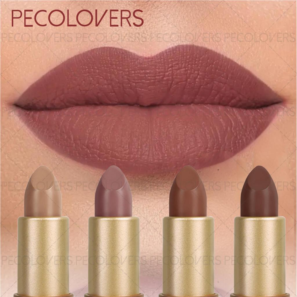 Lipstik Tahan Lama, Lip Balm Warna Tinggi Anti-lengket Tahan Air, Efek Makeup Matte