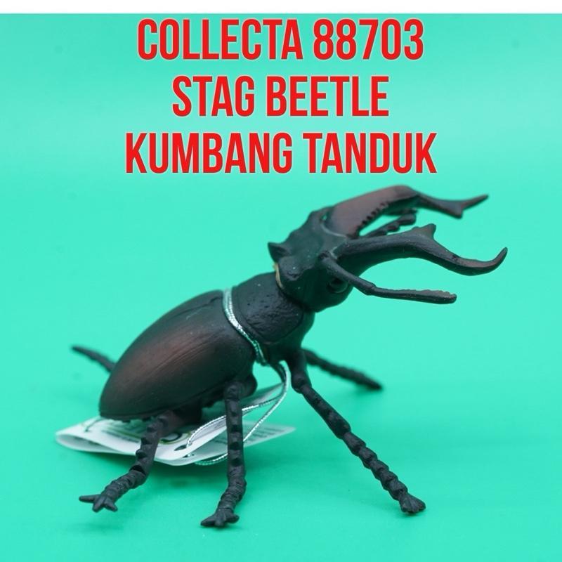 Collecta 88703 Stag Beetle Kumbang Tanduk Kumbang Rusa Kumbang Capit Lucanidae | Mainan Figure Binat