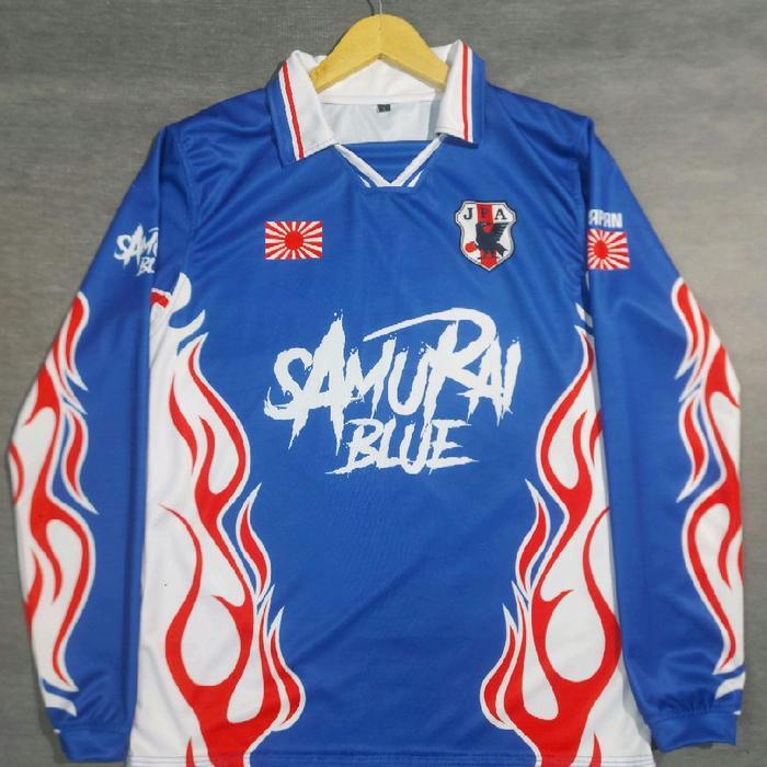 Jersey Dame//JERSEY JEPANG Panjang//JERSEY BAND//JERSEY JAPAN//JERSEY VINTAGE//Jersey Casual//Blue S