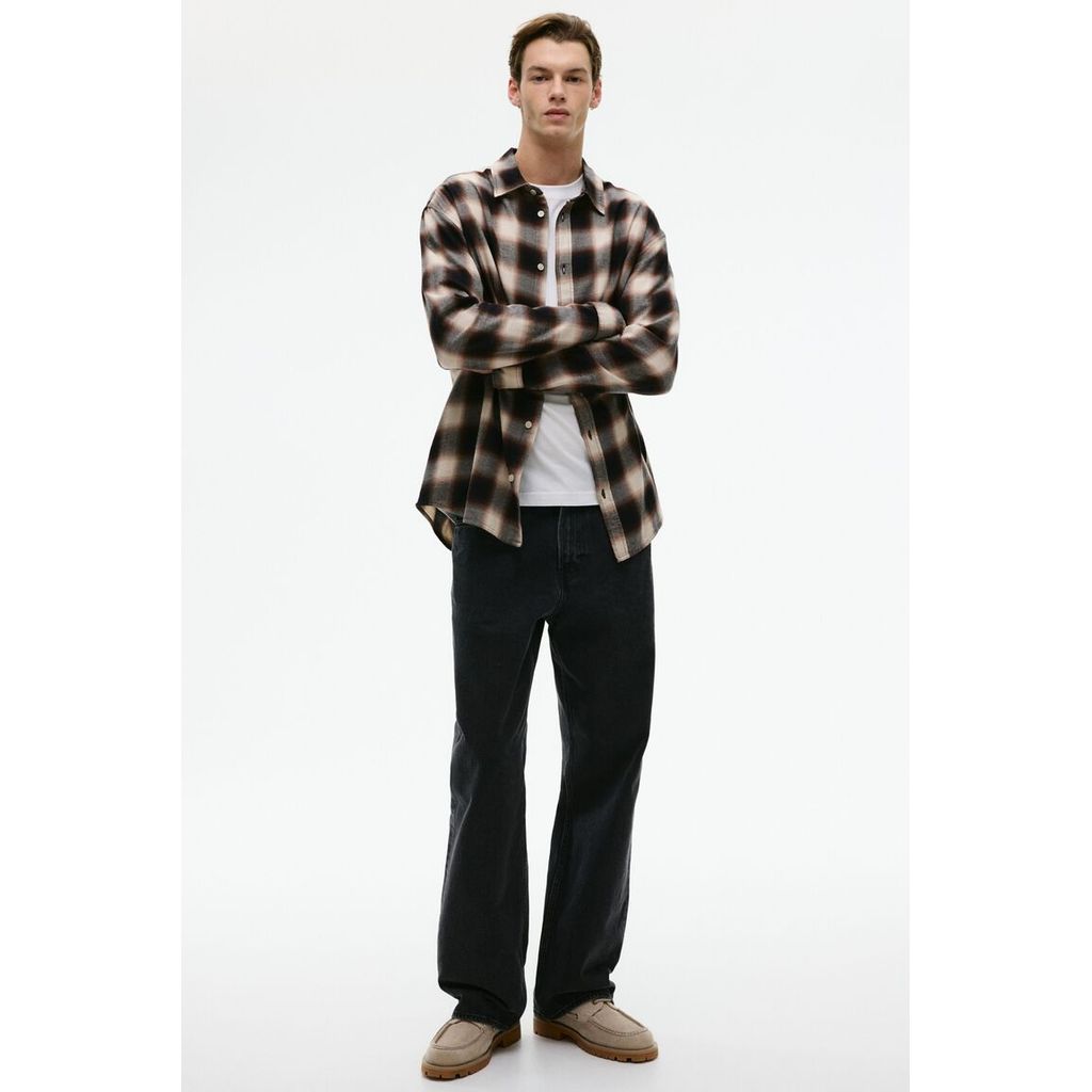 H&M Pria Kemeja Flanel Longgar 1289476