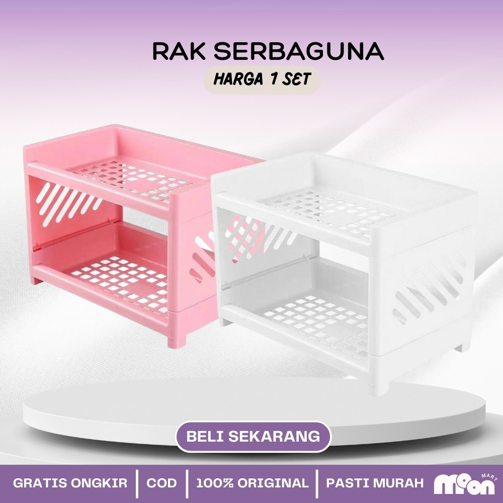 Rak Serbaguna Portable Murah / Meja Plastik Kosmetik Mini / Rak meja kecil multifungsi