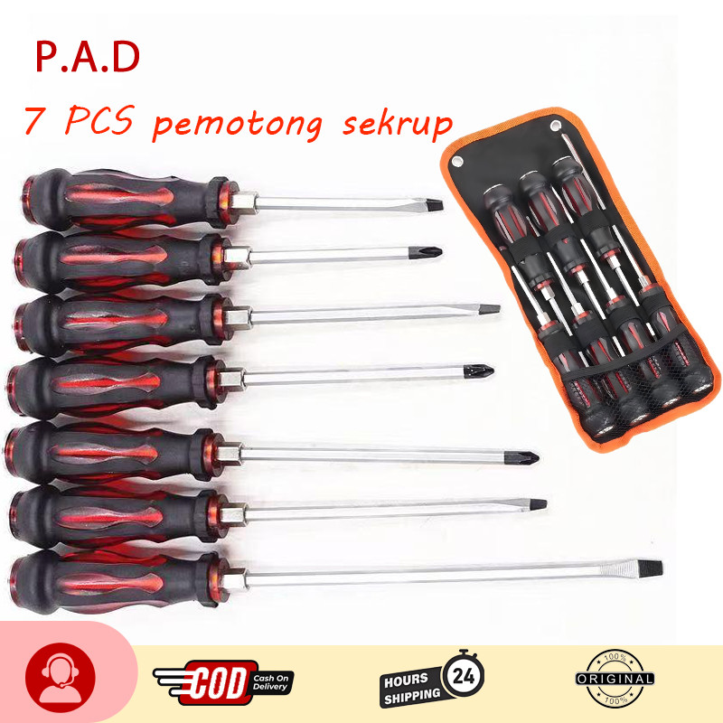 NEW 7 set/kit Kepala obeng multifungsi Philips magnetik + kepala panjang, kepala obeng baja