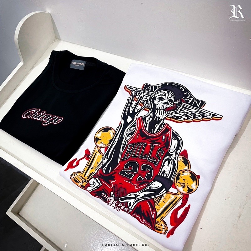 (Official New Shop) RADICAL APPAREL MICHAEL JORDAN BOOTLEG TSHIRT AIR JORDAN CHICAGO BULLS NBA SHIRT