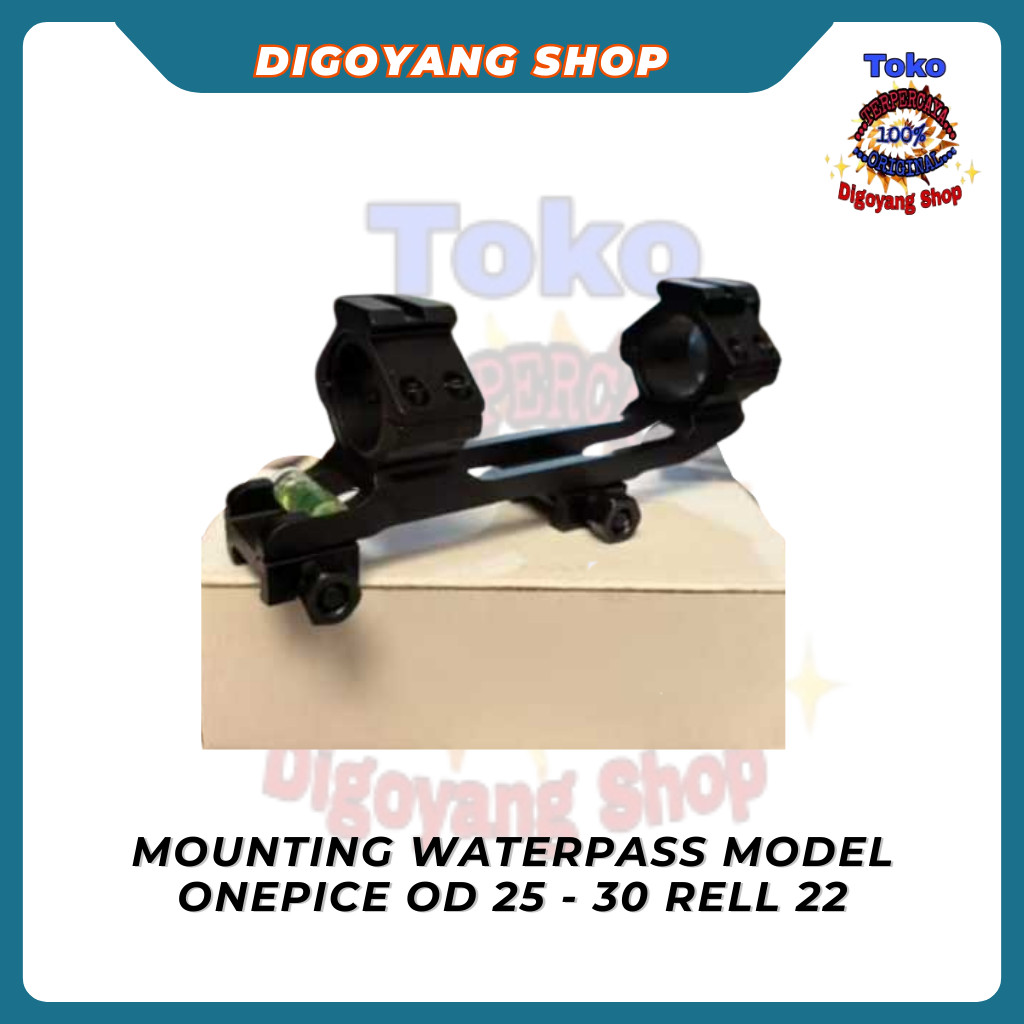 BISA COD Mounting teleskop waterpass onepiece,mounting picatiny rail 22 tube 25