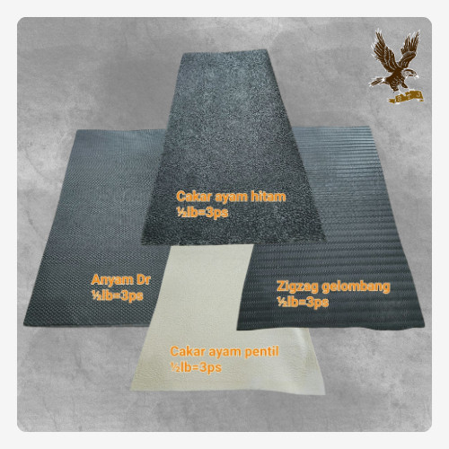 Karet Sol Lembaran Sepatu Sandal Motif ½lembar