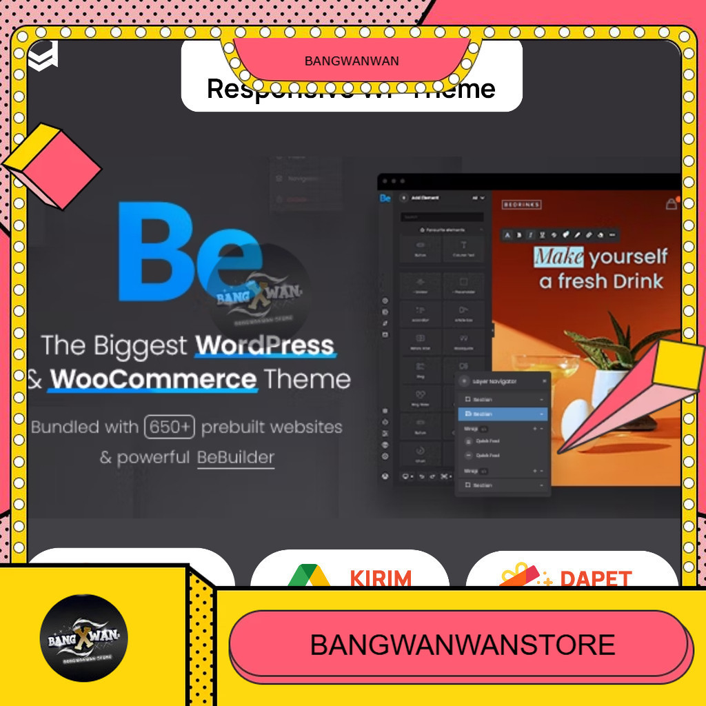 Betheme Theme Wordpress Premium Woocommerce Unlimited domain