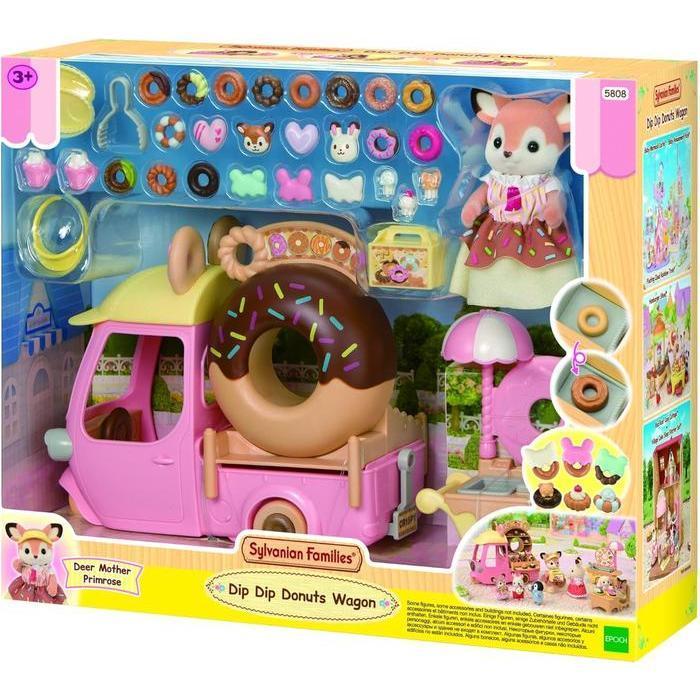 Dip Dip Donuts Wagon with Deer Mother Primrose Sylvanian Families 58080 Toys PStore27