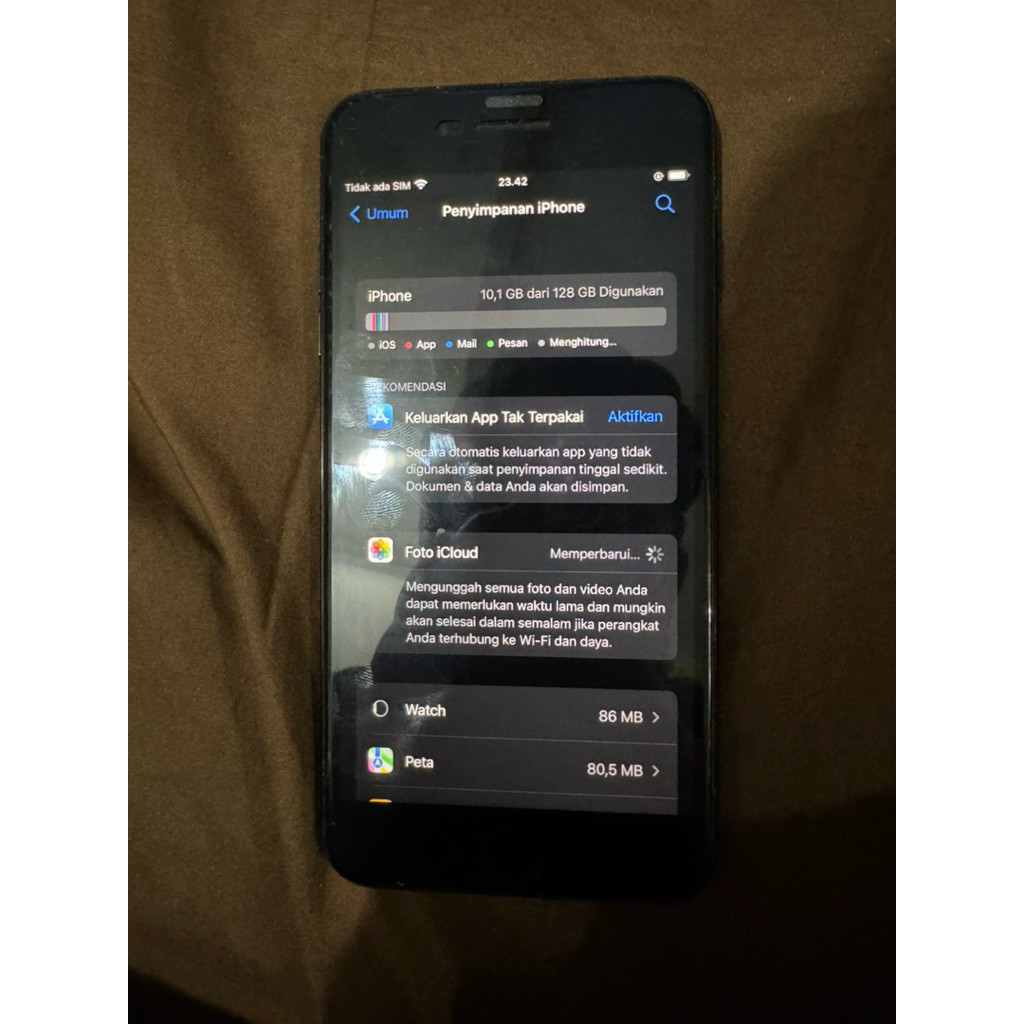 hp iphone 7 plus 128gb garansi habis