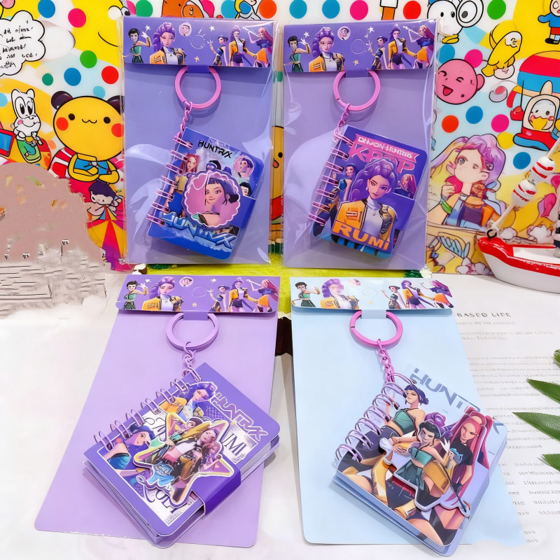 Kpop Demon Huntrr Student Notebook Anime Kpop Paper Pocket Notebooks Kpop Coil Mini Notebook