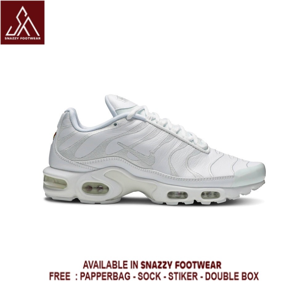 Sepatu Sneakers Nike Air Max TN Triple White 100% Original Unisex