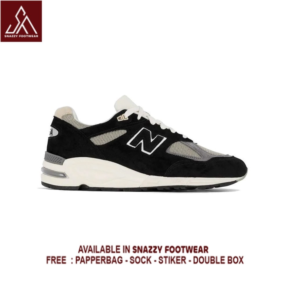 Sepatu Sneakers New Balance 990v2 Miusa Teddy Santis Black True Cam 100% Original Unisex