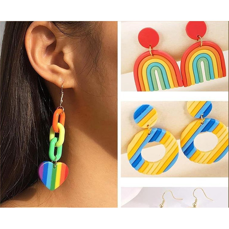 60 Pcs Clay Tools Set,Polymer Clay Cutters For Earring Making, 51 Shapes Stainless Steel Clay Cutter