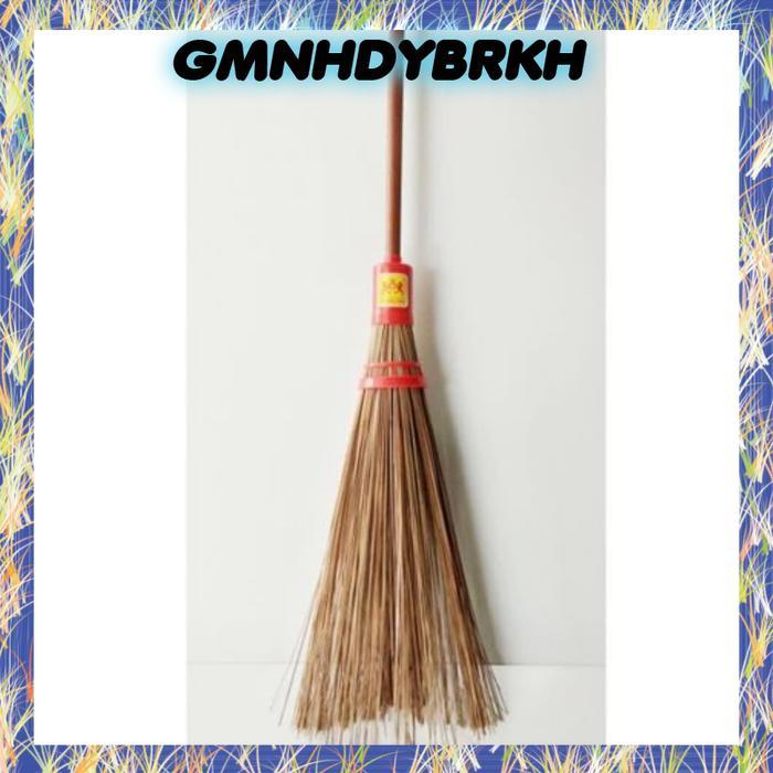 PREMIUM Sapu Lidi Gagang Panjang Sapu Halaman Taman 2 Macan