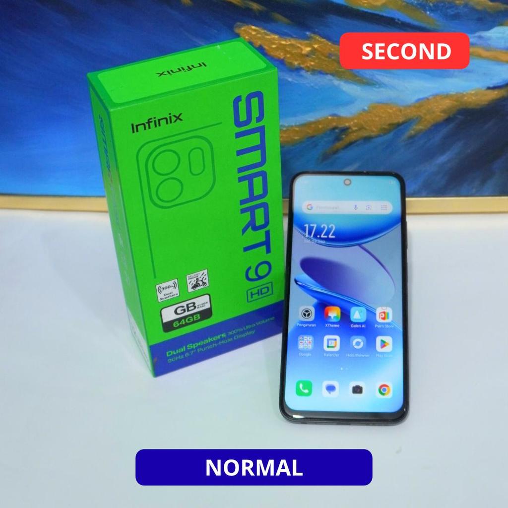 INFINIX SMART 9HD 3/64 GB HP SECOND ORIGINAL SINAR MUTIARA CELL