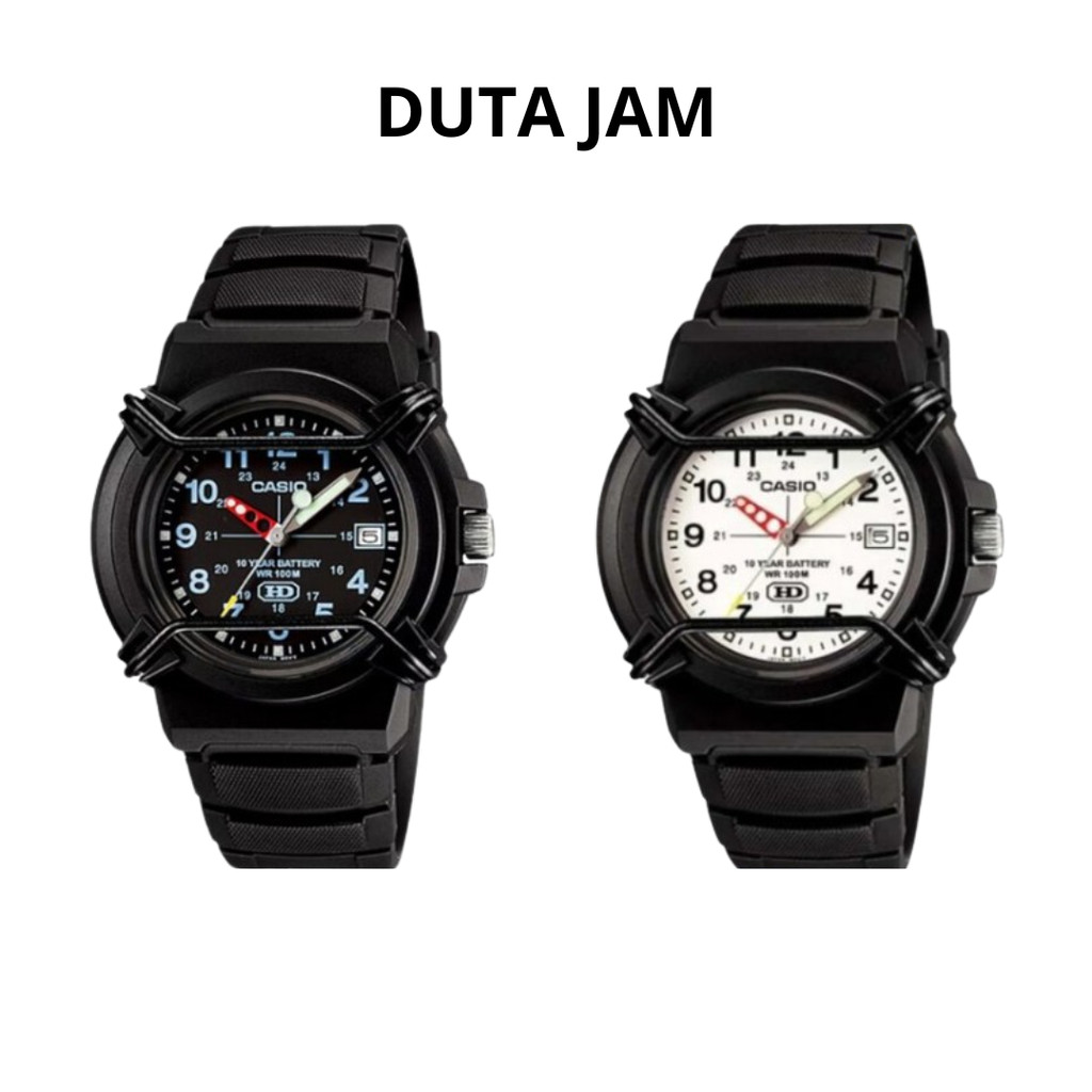 JAM TANGAN UNISEX CASIO GENERAL HDA600B HDA-600B HDA600B ANALOG RUBBER STRAP