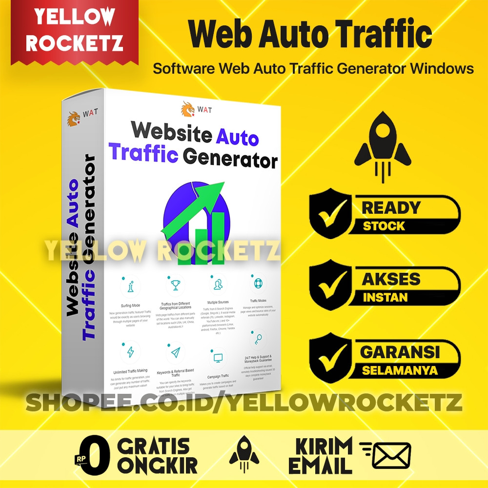 WEBSITE AUTO TRAFFIC Generator ULTIMATE - SEO Tools Visitor WAT Software Bot Traffic