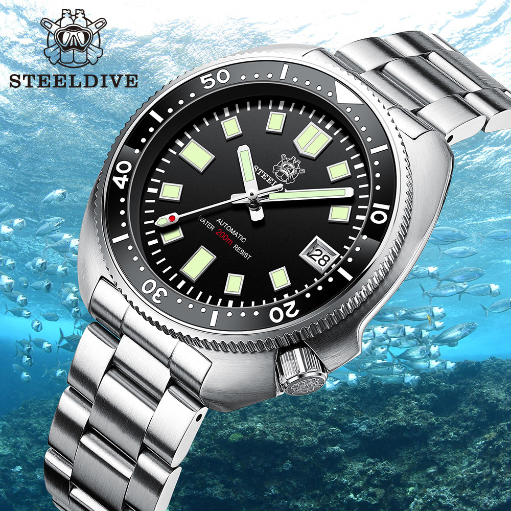 TIYANG TIYUNG SD1970 Steeldive Brand 44MM Men NH35 Dive Watch with Ceramic Bezel