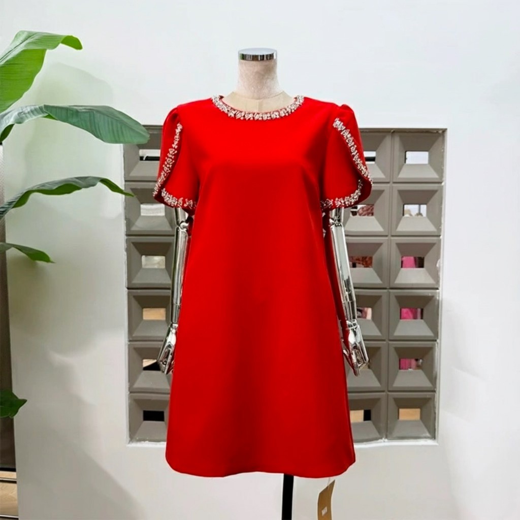 Laudofficial Holand Dress /Mini Dress Pesta Wanita Lengan Pendek Terbaru