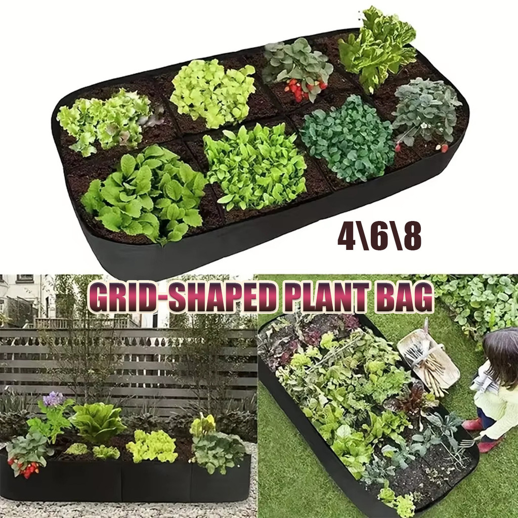 Planter bag kecil Raised Bed 4/6/8 Grids Easygrow Original-Easy Grow Raised Garden Bed Tanaman Sayur