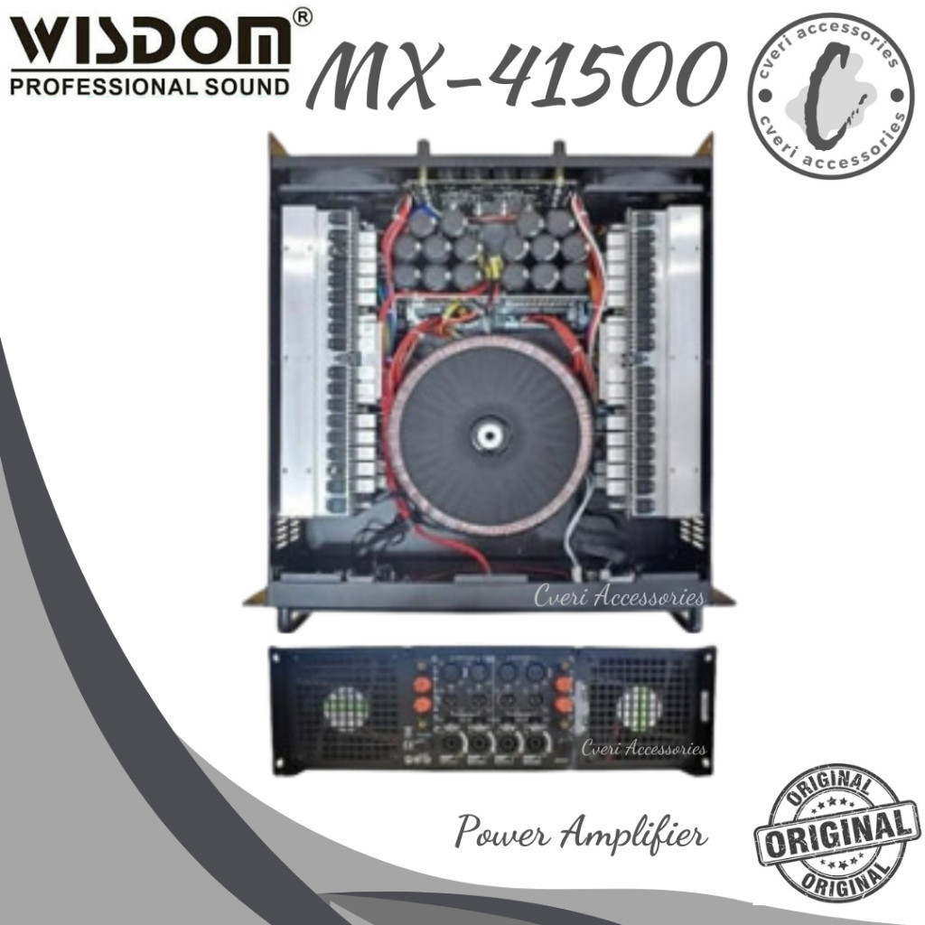 Wisdom MX41500 Power Amplifier 4-Channel Original MX-41500