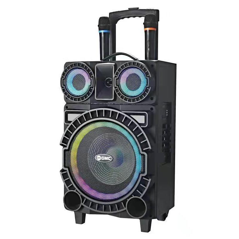 BARU Speaker Trolley Portable Bluetooth Multimedia GMC 897W 10in Speaker GMC 897W BASS Super