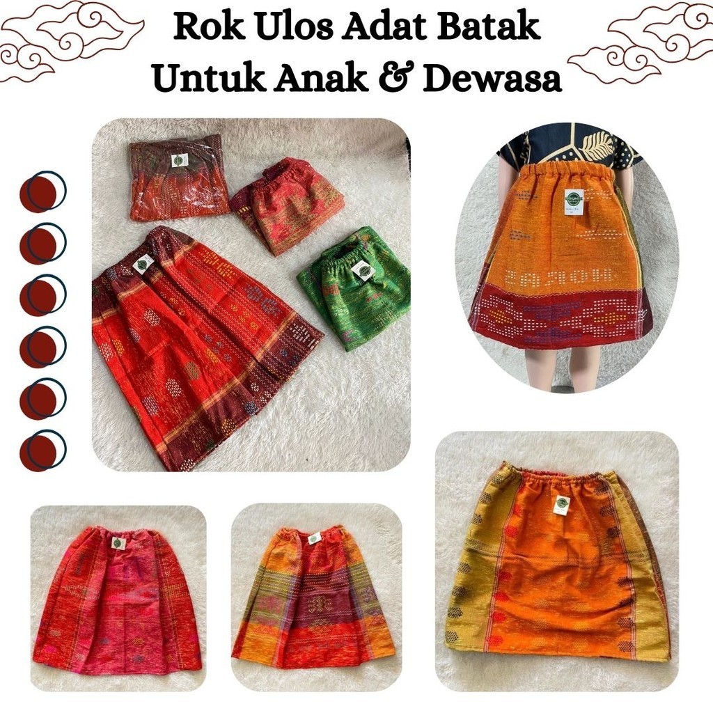 E S / Rok Ulos Batak Wanita - Ulos Sadum - Rok Ulos Siap Pakai