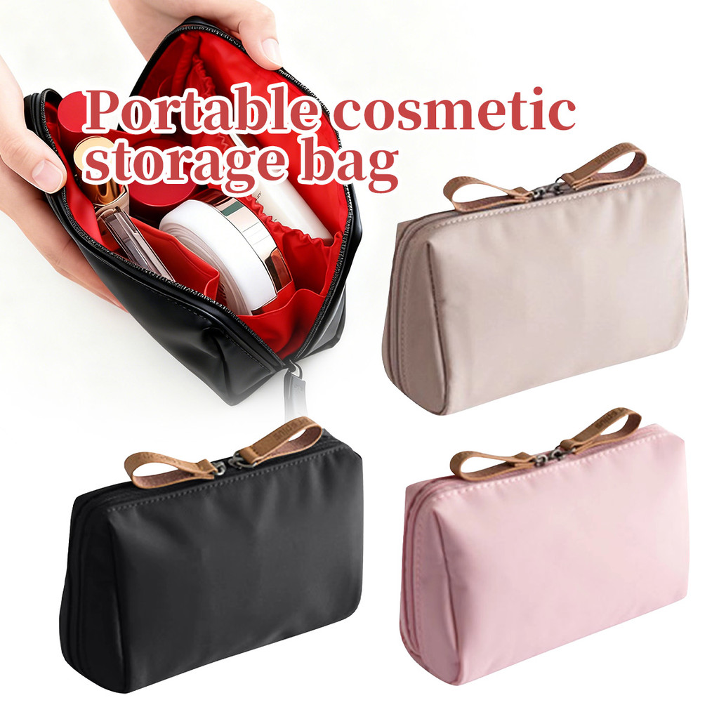 [yukndang] Tas perlengkapan mandi anti air Kapasitas besar, multi-lapis anti air Tas kosmetik