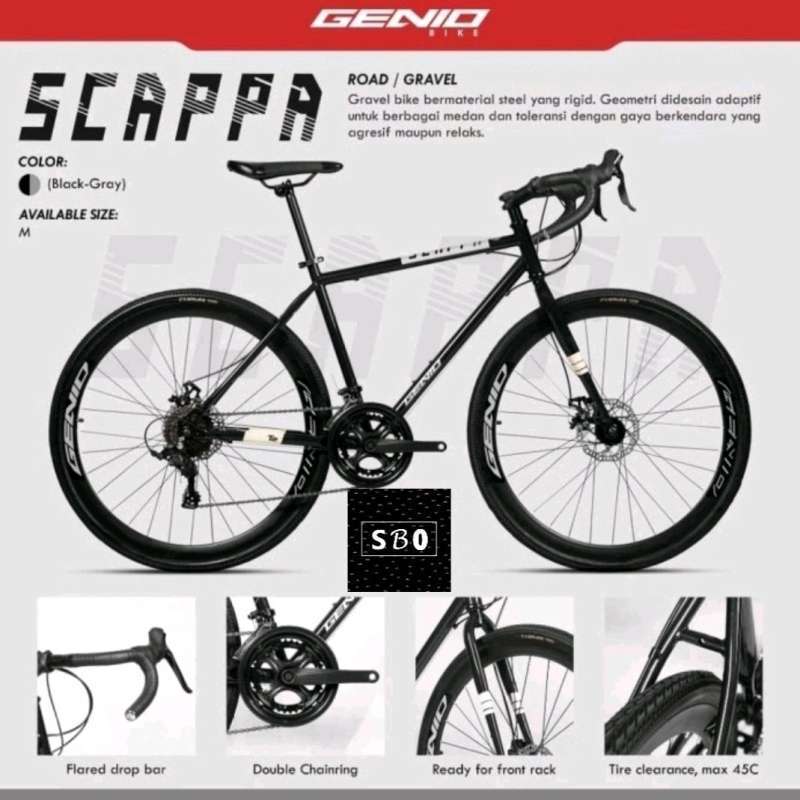 Sepeda Roadbike Gravel Genio Scappa Terbaru