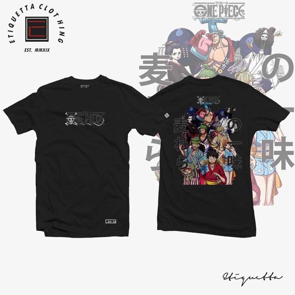 Anime Shirt - ETQT - One Piece - Strawhat Pirate Members for men