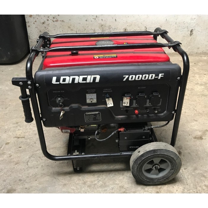 IRH Genset Loncin 7000D-F 5500Watt Termurah Cipondoh Tangerang