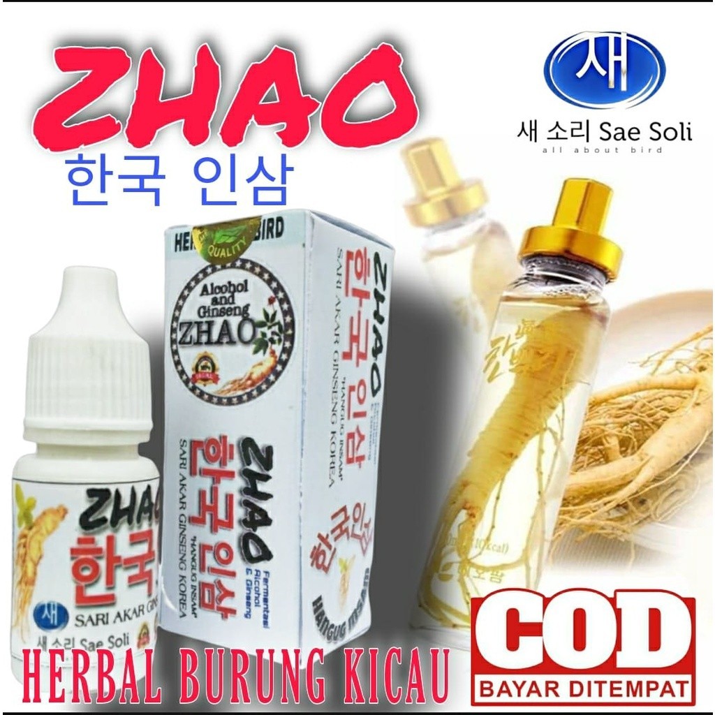 Promo Vitamin Burung Lomba Doping Stamina dan Napas Burung. ASLI ZHAO SARI AKAR GINSENG KOREA