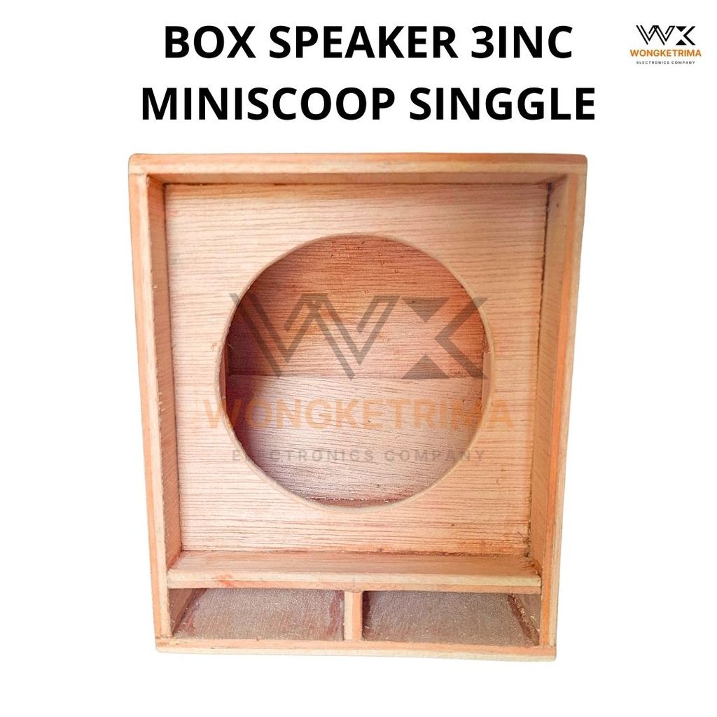 Box Speaker 3 Inch Miniscoop Single Kayu Lapis Tebal 4mm Dimensi 13x11x10 Enclosure 3 In Handmade