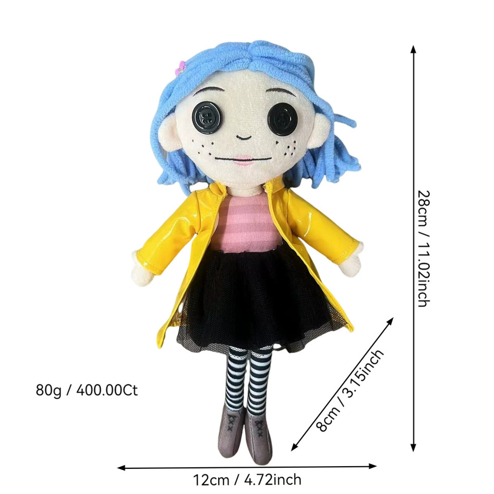 New Coraline Other Mother Series Plush Toy Movie Character Stuffed Doll Soft Collectible Gift for Fi