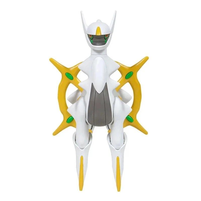 Genuine Bandai Pokemon Figures Plamo Arceus Genesis God Action Figure Anime Assembly Collectible Orn
