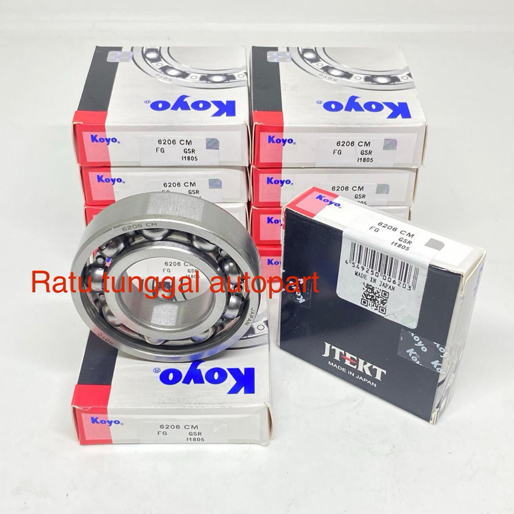 BEARING 6206 CM KOYO 6206CM KOYO TANPA TUTUP