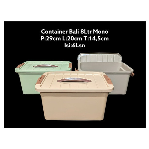 Keranjang Penyimpanan Box Bali 8 Liter Mono / Container Box 8 liter murah