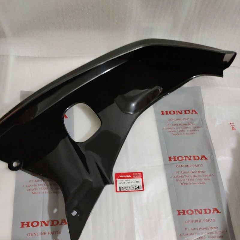 Legshield Sayap Tebeng Luar Kiri Honda astrea Grand - Grand bulus - legenda Astrea Hitam Original  1